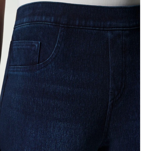 Spanx Jean-ish Ankle Leggings, Size Large Petite, Blue - Picture 3 of 12